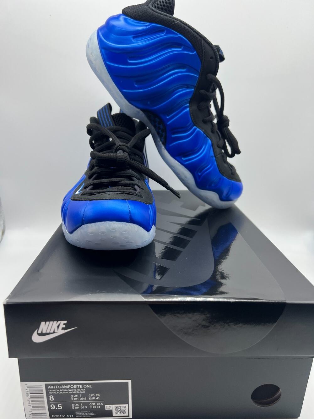 Nike Air Foamposite One Men's Size 8 International Blue 2024 FQ8181-511 New.